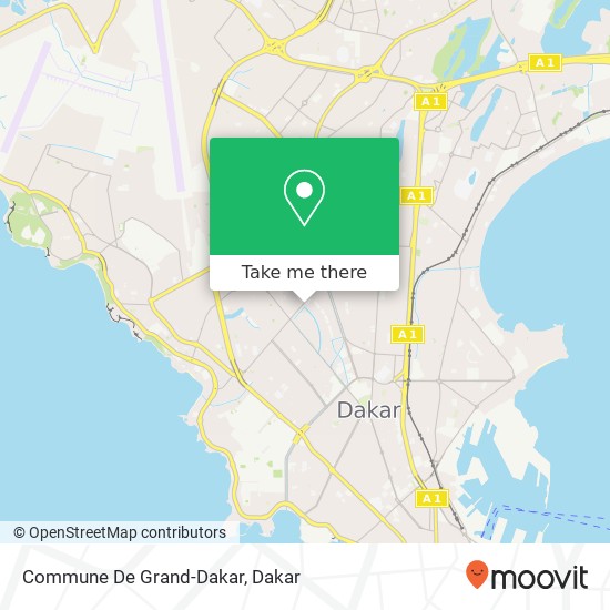 Commune De Grand-Dakar map