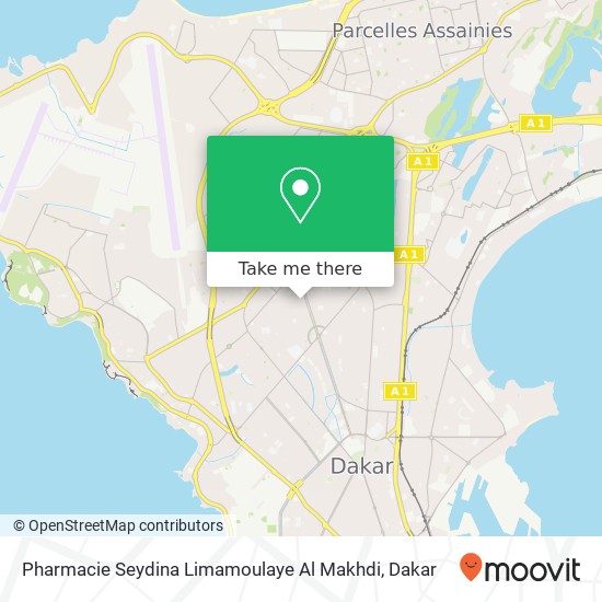 Pharmacie Seydina Limamoulaye Al Makhdi map