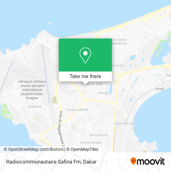 Radiocommunautaire Safina Fm map