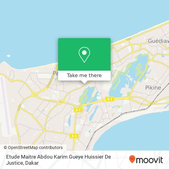 Etude Maitre Abdou Karim Gueye Huissier De Justice map