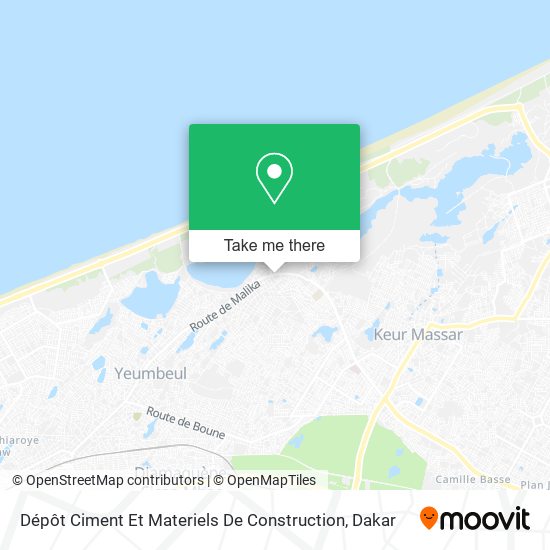 Dépôt Ciment Et Materiels De Construction map