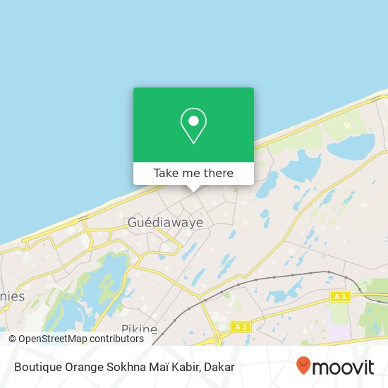 Boutique Orange Sokhna Maï Kabir map