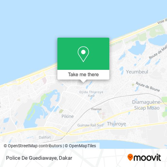 Police De Guediawaye map