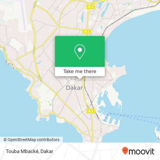 Touba Mbacké map