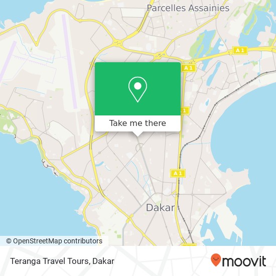 Teranga Travel Tours map