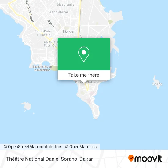 Théâtre National Daniel Sorano map
