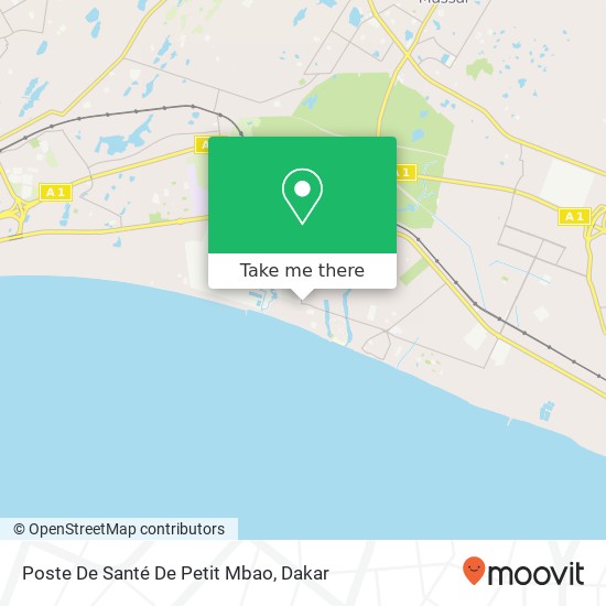 Poste De Santé De Petit Mbao map