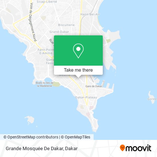 Grande Mosquée De Dakar map