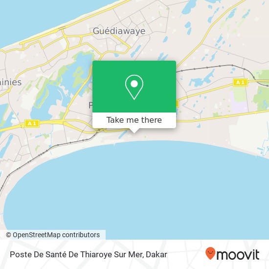Poste De Santé De Thiaroye Sur Mer map