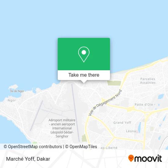 Marché Yoff map
