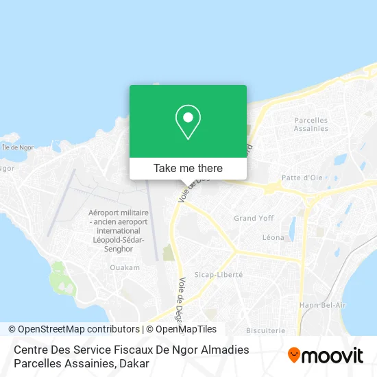 Centre Des Service Fiscaux De Ngor Almadies Parcelles Assainies map