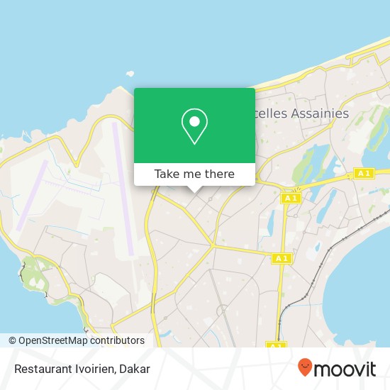 Restaurant Ivoirien map