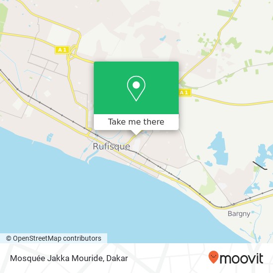 Mosquée Jakka Mouride map