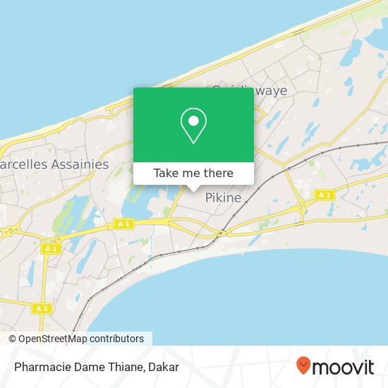 Pharmacie Dame Thiane map