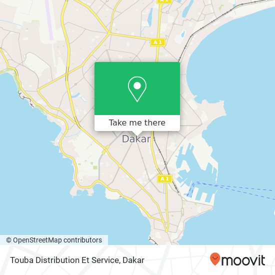 Touba Distribution Et Service map