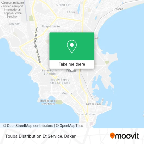 Touba Distribution Et Service map