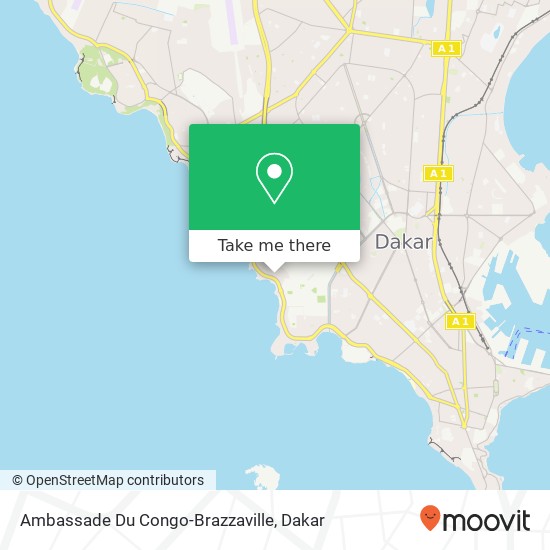 Ambassade Du Congo-Brazzaville map
