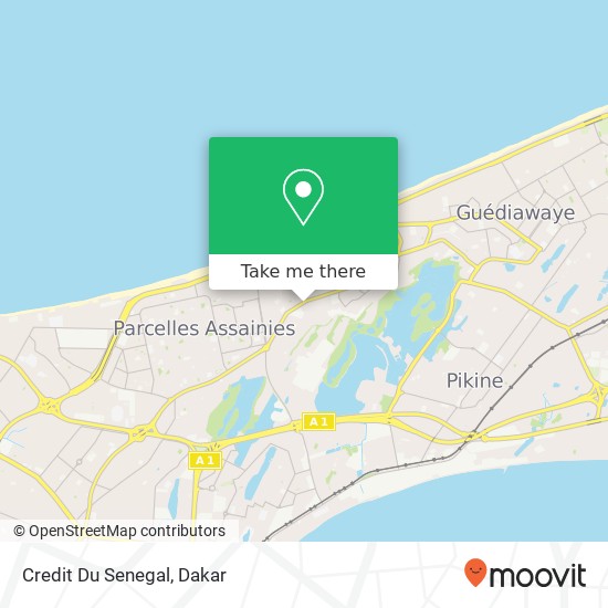 Credit Du Senegal map