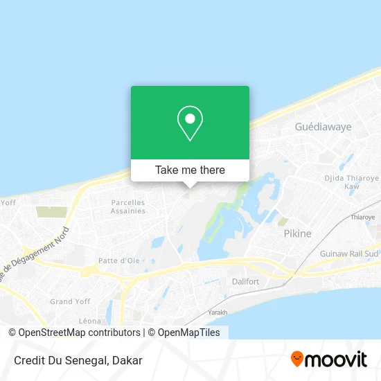 Credit Du Senegal map