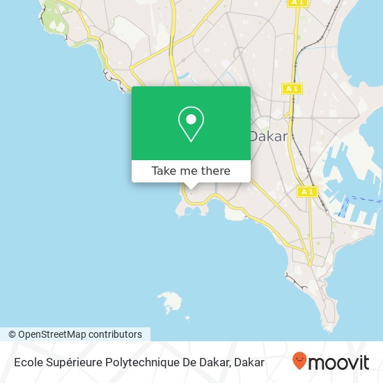 Ecole Supérieure Polytechnique De Dakar map