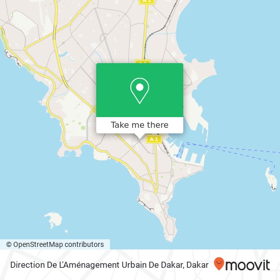 Direction De L'Aménagement Urbain De Dakar map