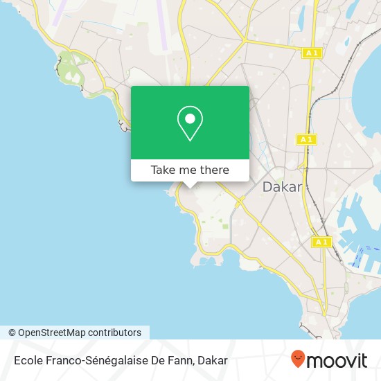 Ecole Franco-Sénégalaise De Fann map