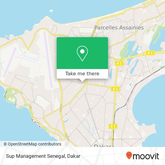 Sup Management Senegal map