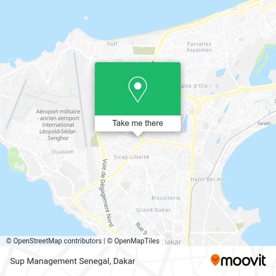 Sup Management Senegal map