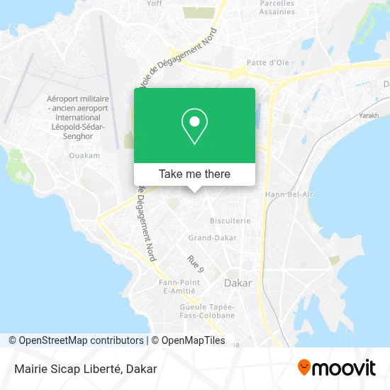 Mairie Sicap Liberté map