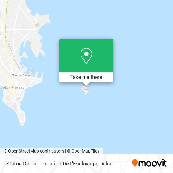 Statue De La Liberation De L'Esclavage map