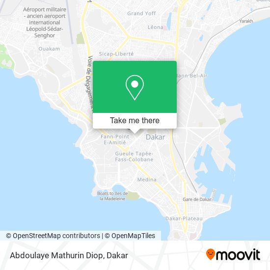 Abdoulaye Mathurin Diop map