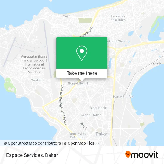 Espace Services map
