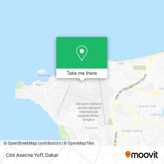 Cité Asecna Yoff map