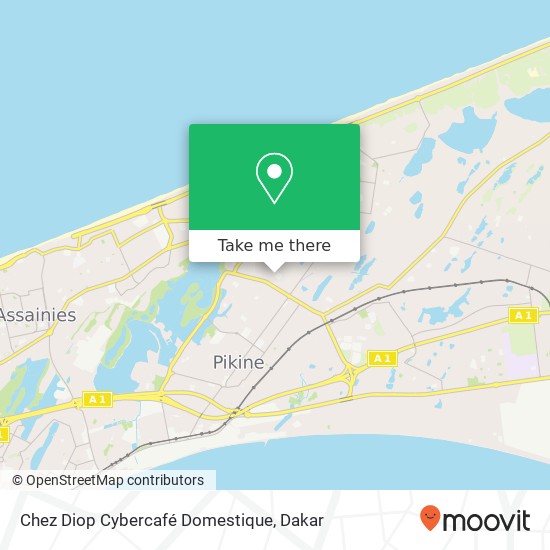 Chez Diop Cybercafé Domestique map