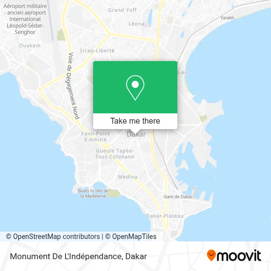 Monument De L'Indépendance map