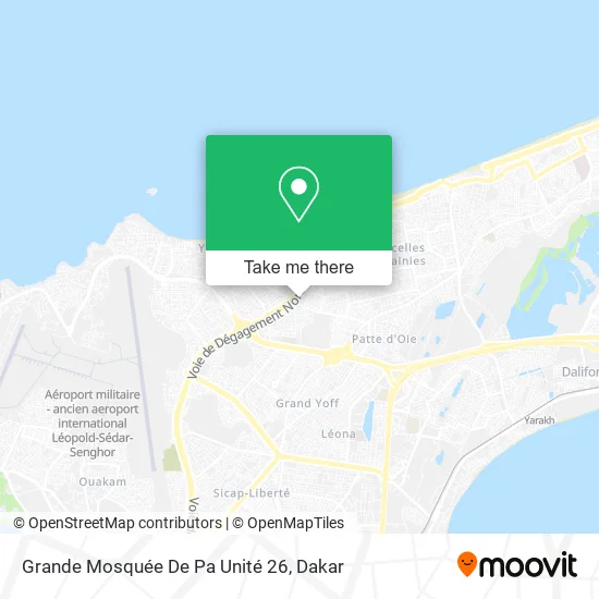 Grande Mosquée De Pa Unité 26 map