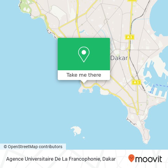 Agence Universitaire De La Francophonie map