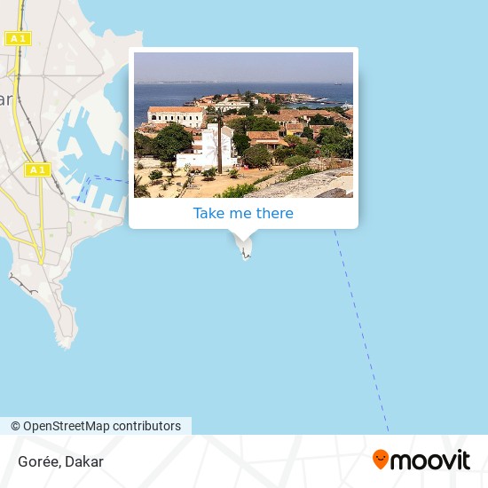 Gorée map