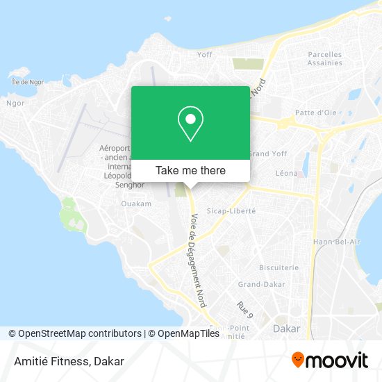 Amitié Fitness map