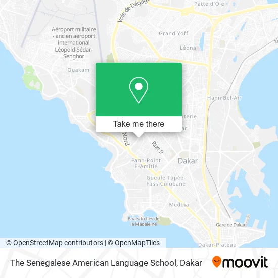 The Senegalese American Language School map