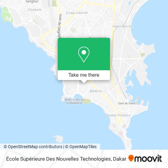 École Supérieure Des Nouvelles Technologies map