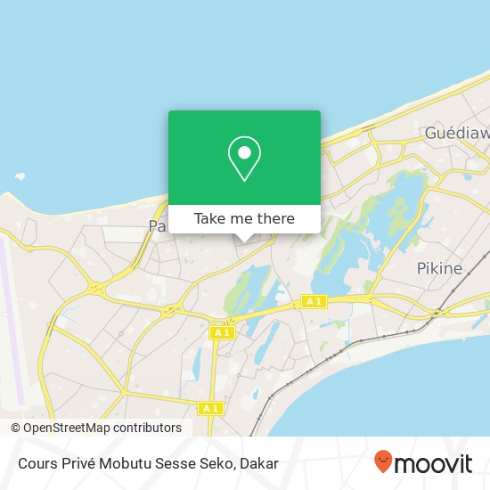 Cours Privé Mobutu Sesse Seko map