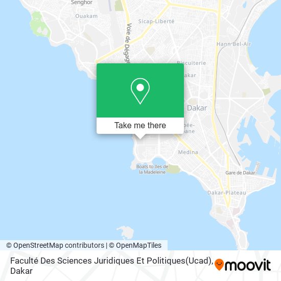 Faculté Des Sciences Juridiques Et Politiques(Ucad) map