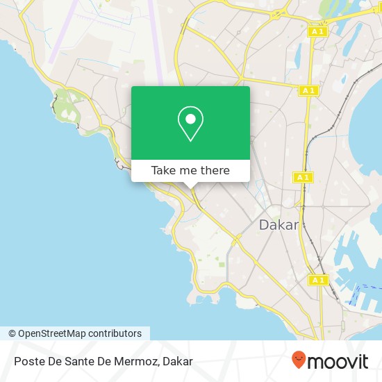 Poste De Sante De Mermoz map