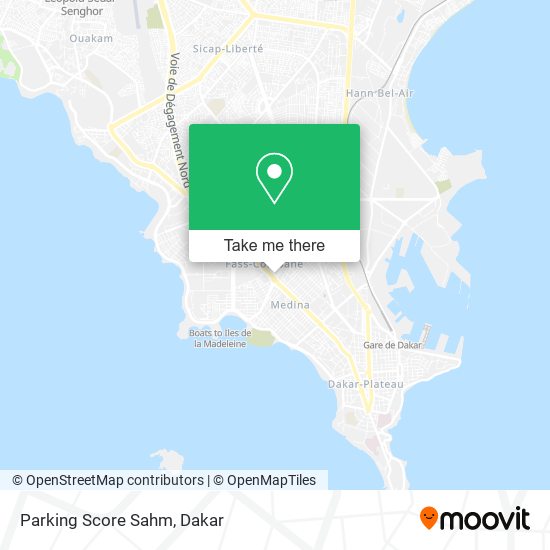 Parking Score Sahm map