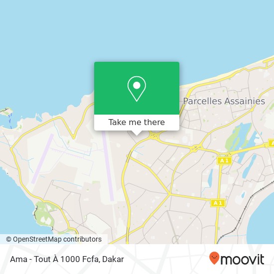 Ama - Tout À 1000 Fcfa map