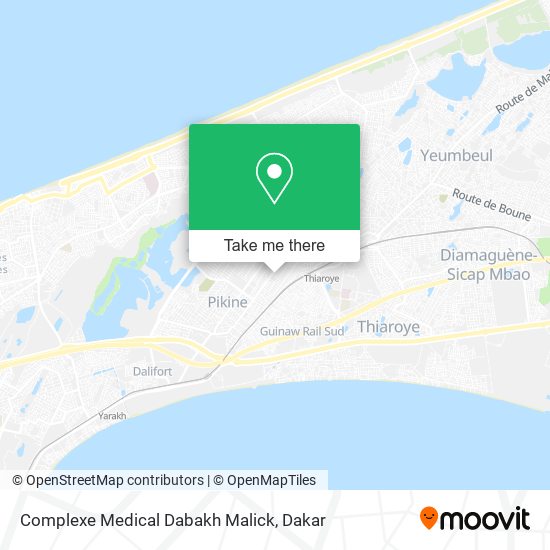 Complexe Medical Dabakh Malick map
