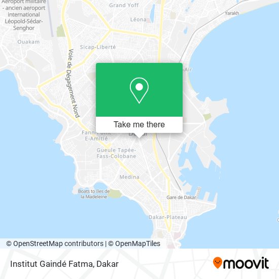 Institut Gaindé Fatma map