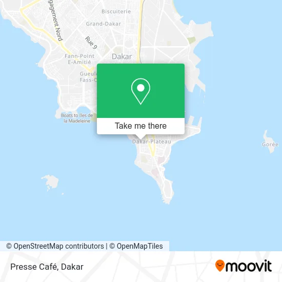 Presse Café map