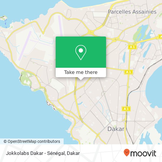 Jokkolabs Dakar - Sénégal map